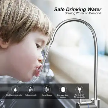 6 საფეხურიანი წყლის ფილტრაციის სისტემა უკუოსმოსით